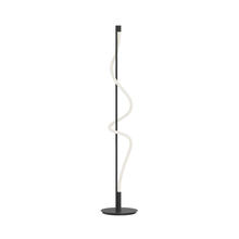  FL95360-BK - Cursive 12-in Black LED Floor Lamp