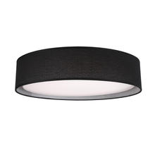  FM7916-BK - Dalton 16-in Black LED Flush Mount