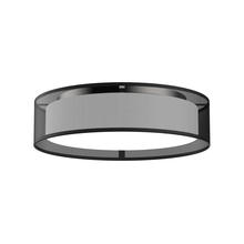  FM7916-BOR - Dalton 16-in Black Organza LED Flush Mount