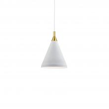 Kuzco 492710-WH/GD - Dorothy 10-in White With Gold Detail 1 Light Pendant