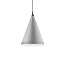 Kuzco 492722-BN/BK - Dorothy Brushed Nickel With Black Detail 1 Light Pendant