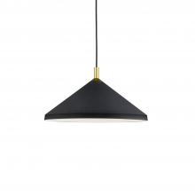 Kuzco 493118-BK/GD - Dorothy 18-in Black With Gold Detail 1 Light Pendant