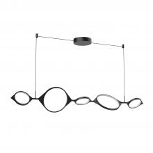 Kuzco LP84457-BK-UNV - Serif 57-in Black LED Linear Pendant