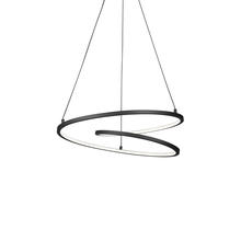 Kuzco PD11119-BK - Twist 19-in Black LED Pendant
