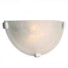  208612WH PL13 - Wall Sconce - in White finish with Marbled Glass