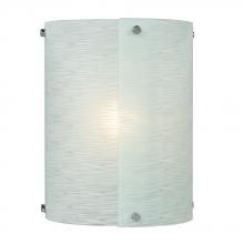  L215040CH012A1 - LED Wall Sconce - in Polished Chrome finish with Frosted Textured Glass