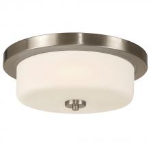  L610453BN010A1 - LED Flush Mount Ceiling Light - in Brushed Nickel finish with White Glass