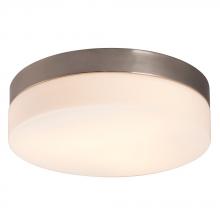  612314BN 2PL13 - Flush Mount Ceiling Light - in Brushed Nickel finish with Satin White Glass