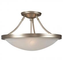  660480PT - Semi-Flush Mount - Pewter w/ Marbled Glass