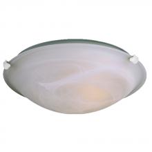  680116MB-WH/2PL - Flush Mount Ceiling Light - in White finish with Marbled Glass