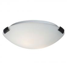  680412ORB/WH-113NPF - Flush Mount Ceiling Light - in Oil Rubbed Bronze finish with White Glass