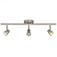  755593BN - Three Light Halogen Track - Brushed Nickel