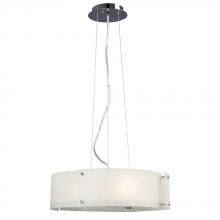  L915043CH016A1 - LED Pendant Light - in Polished Chrome finish with Frosted Textured Glass