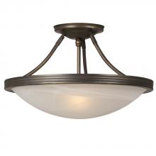  ES660480ORB - Semi-flush Mount Ceiling Light - in Oil Rubbed Bronze finish with Marbled Glass