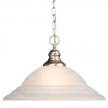  ES811335PT - Pendant - in Pewter finish with Marbled Glass