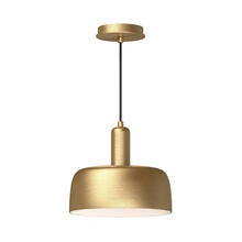  PD427710BG - Adriano 10-in Brushed Gold 1 Light Pendant