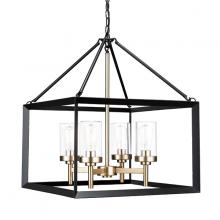  111-421/BLK/SG - Heartland Chandeliers Black