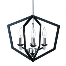  255-916/BLK/CHR - Victoria Pendants Black