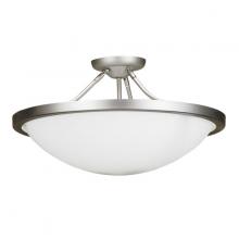  333-718/BCH - Monroe Semi Flush Mount Brushed Chrome