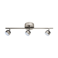 Elgo 201452A - 3 LT Integrated LED Fixed Track Light w/ Matte Nickel Finish & Adjustable Lamp Heads