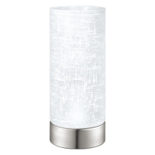 Elgo 202272A - 1 LT Table Lamp w/ Matte Nickel Finish & Cream Linen Shade