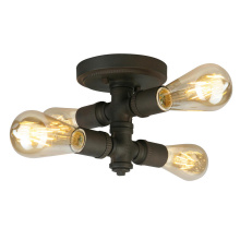 Elgo 202838A - 4 LT Open Bulb Ceiling Light w/ Matte Bronze Finish