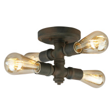 Elgo 202839A - 4 LT Open Bulb Ceiling Light w/ a Zinc Finish