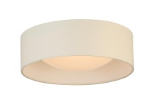 Elgo 204719A - Integrated LED 12" Ceiling Light w/ White Fabric Shade & White Acrylic Diffuser