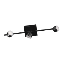 Elgo 204761A - 3 LT Integrated LED Track Light w/ Black Finish & Adjustable Lamp Heads