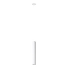 Elgo 204896A - 1 LT Pendant w/ White Finish & White Cylinder Shade