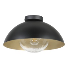 Elgo 205816A - 1 LT Celing Light w/ Black & Gold Finish Shade