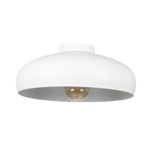Elgo 206013A - 1 LT Metal Dome Ceiling Light w/ White Finish