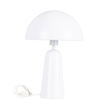 Elgo 206031A - 1 LT Table Lamp w/ White Finish & White Metal Shade