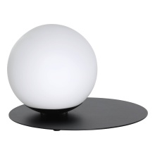 Elgo 206079A - 1 LT Table Lamp w/ Black Finish and White Sphere Shade