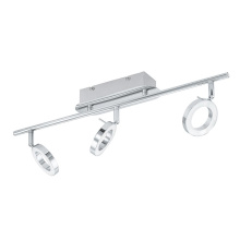 Elgo 31361A - 3 LT Integrated LED Fixed Track Light w/ Chrome Finish & Adjustable Lamp Heads