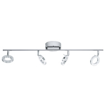 Elgo 31362A - 4 LT Integrated LED Fixed Track Light w/ Chrome Finish & Adjustable Lamp Heads