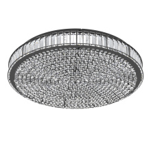 Elgo 390249A - Integrated LED Ceiling Light w/ Black Finish & Clear Glass Crystal Elements