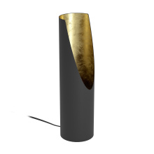 Elgo 390266A - 1 LT Table Lamp w/ Black Exterior Body & Gold Leaf Interior Finish