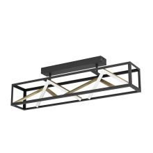 Elgo 390416A - 1 LT LED Ceiling Light w/ Black & Gold Finish w/ White Acrylic Diffuser