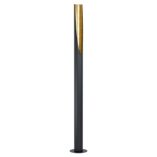 Elgo 39759A - 1 LT Floor Lamp w/ Black Exterior Body and Gold Leaf Colored Interior Finish
