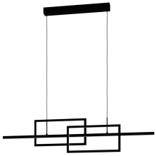 Elgo 39797A - Integrated LED Linear Pendant w/ Black Finish & Geometric Design