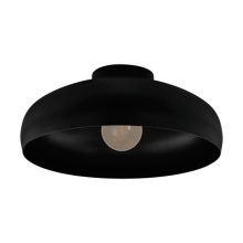 Elgo 43637A - 1 LT Metal Dome Ceiling Light w/ Black Finish