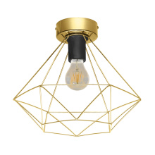Elgo 43678A - 1 LT Open Frame Geometic Ceiling Light w/ a Brushed Brass Finish