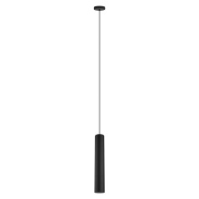 Elgo 62558A - 1 LT Cylinder Pendant w/ Matte Black Finish