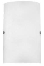 Elgo 85979A - 1 LT Wall Light w/ Matte Nickel Finish & White Frosted Glass