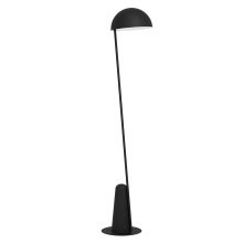 Elgo 900135A - 1 LT Floor Lamp Black w/ White Interior Metal Shade
