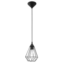 Elgo 94187A - 1 LT Open Frame Geometric Pendant w/ a Matte Black Finish
