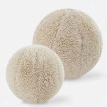  64047 - Abide Ball Sheepskin Pillows, Set/2