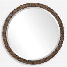  09459 - Wayde Gold Bark Round Mirror