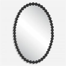  09876 - Serna Black Oval Mirror